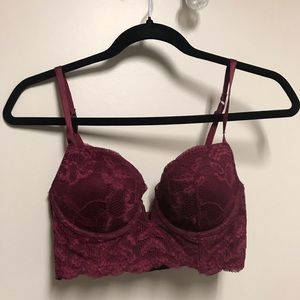 Long lace bra